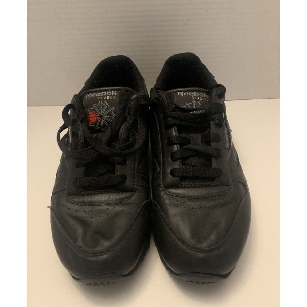 Reebok Classic womens Size 8 Shoes Black Comfort Low Top Trainer Sneakers